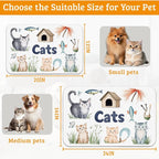 Cats Dog Food Mat, Cute Fun Absorbent Pet Feeding Mat - Image 6