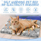 VitalCozy 2 Pack Self Warming Cat Mat Self Heating Pad Bed Reversible Machine - Image 3