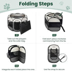 Love's cabin Pet Puppy Dog Playpen, Small Dog Tent Crates Cage Indoor/Outdoor - Image 8