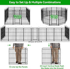 Heavy Duty Dog Playpen: 12 Steel Panels 47" Height, Square Steel Pipe - Image 7
