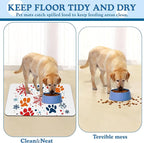 Chirstmas Snowflake Paw Pet Food Mat - Image 5