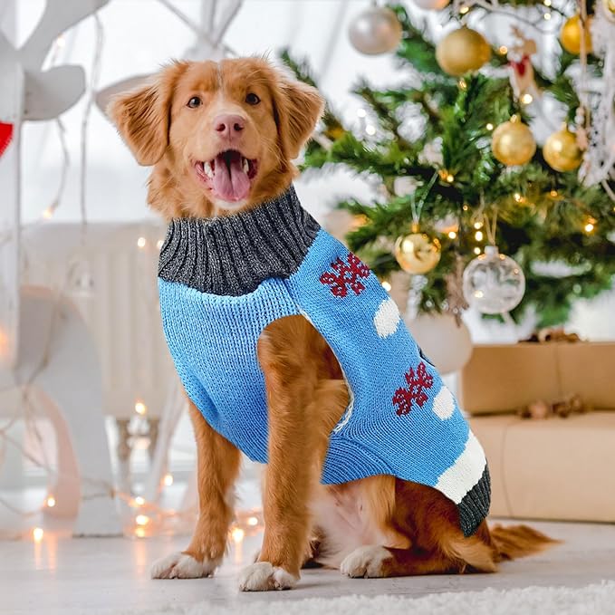 Pet Christmas Dog Sweaters Cute Animal Snowman Printed Puppy Xmas Costumes - Image 2