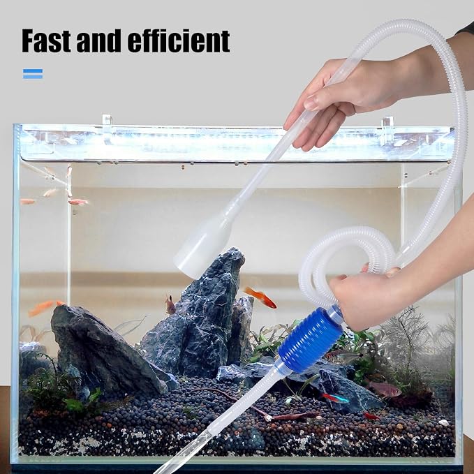 AQUANEAT Aquarium Vacuum Siphon, Fish Tank Water Changer, Gravel Cleaner - Image 6