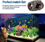 CousDUoBe Fish Broken Barrel Decor Fish Tank Decorations Betta Fish Tank - Image 3