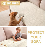 H.VERSAILTEX Non Slip Pet Couch Cover Chenille Dog Bed Protector Thick Soft - Image 8