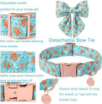 Christmas Dog Collar with Bow Tie, Adjustable Gingerbread Pet Collar, Chriatmas - Image 2