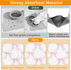 Pet Feeding Mat, Non-Slip Water Bowl Placemat, Pet Supplies 12" x 20" - Image 3