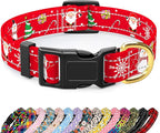 Reflective Dog Collar, Cute Christmas Style Dog Collars by TMOODEL