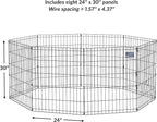 MidWest Homes for Pets Folding Metal Puppy / Dog Exercise Pen, Indoor/Outdoor - Image 7