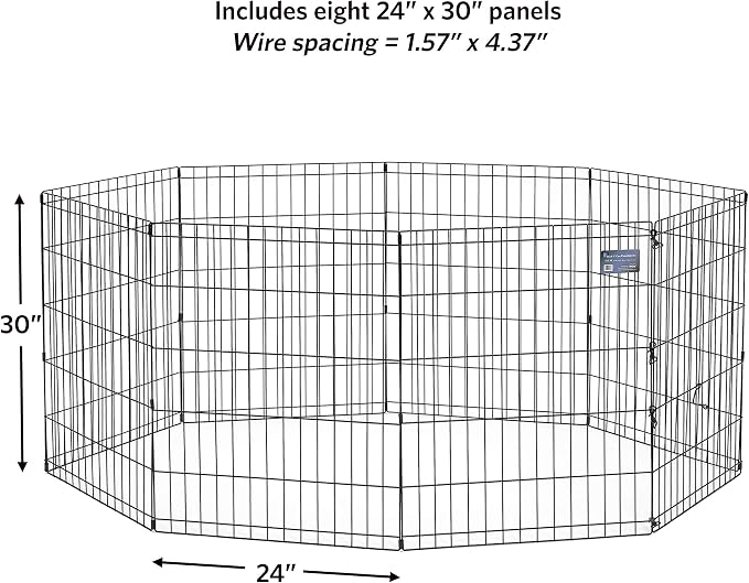 MidWest Homes for Pets Folding Metal Puppy / Dog Exercise Pen, Indoor/Outdoor - Image 7