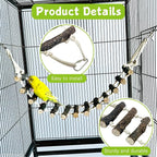 BNOSDM Birds Rope Ladder Toy 2Pcs Wooden Bird Hanging Ladders Pet Climbing - Image 4
