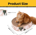Cat Scratcher Cardboard, 2 in 1 Oval Cat Scratch Pad Bowl - Image 7
