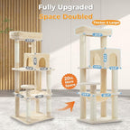 Large Cat Tree with Reinforced Scratching Posts - Image 5