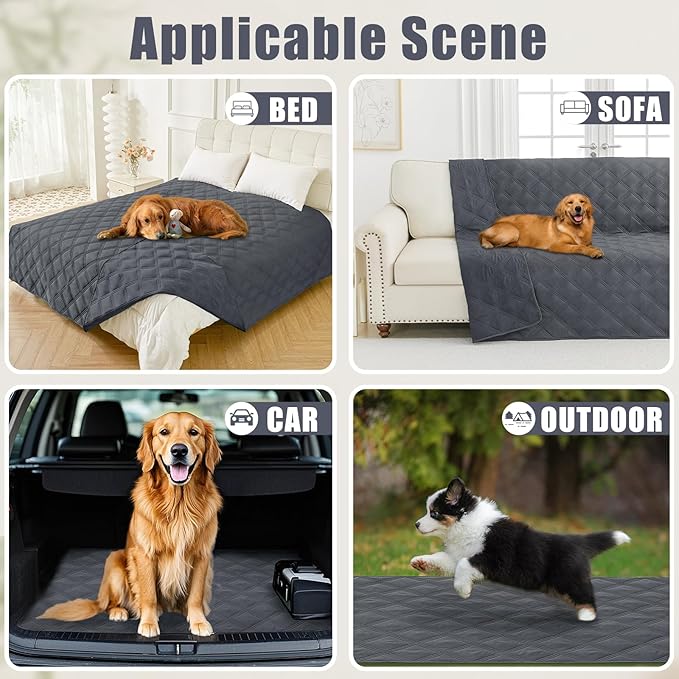 Smiry Waterproof Dog Bed Cover Blanket 40x80, Soft Reversible Pet Blanket - Image 5
