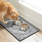 Dog Food Mats for Floors, Absorbent Dog Bowl Mat for Food and Water Dispenser - Image 2
