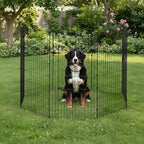 FDW 48 Inch Dog Pen 8 Panel Dog Playpen Indoor Outdoor Metal Puppy Pet Fence - Image 2
