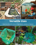 Pawfly Aquarium Fish Net with Braided Metal Handle Square Net with Soft Fine - Image 5