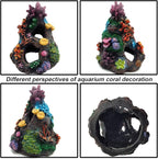 Tfwadmx Aquarium Coral Decoration Resin Fish Tank Hiding Mountain Cave Betta - Image 5