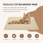 Premium Brazilian Cat Scratcher Mat – 24'' x 16'' Natural Fiber 100% Sisal - Image 2