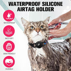 BINGPET AirTag Cat Collar with Bells, Upgraded Safety Elastic Cat Collar with - Image 5