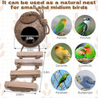 PINVNBY Coconut Bird Nest Hut - Image 3