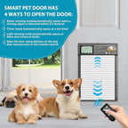 Automatic Pet Door, Dog Door Radar, Timer & Light Sensor Modes, Solar & USB - Image 4