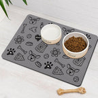 Pet Feeding Mat for Floors Waterproof Dog Mat for Food and Water Absorbent - Image 8