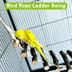 BNOSDM Birds Rope Ladder Toy 2Pcs Wooden Bird Hanging Ladders Pet Climbing - Image 3