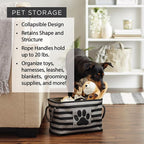 Bone Dry Pet Storage Collection Collapsible Bin, Small Rectangle - Image 9