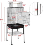 Yaheetech Open Top Rolling Parrot Bird Cage - Image 3