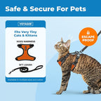 Voyager Escape-Proof Step-in Lock Cat Harness & 5ft Neoprene-Handle Leash Set - Image 2