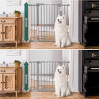 BABELIO 36" Tall Baby Gate, 26-40" Wide Auto Close Pet Gate, PressGuard C5 - Image 2