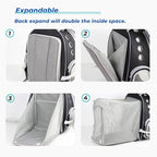 Lollimeow Cat Carrier Backpack, Expandable Bubble Pet Carrier - Image 6
