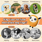 Interactive Moving Dog Toys, 2025 Upgraded Jumping Squeaky Moving Dog Ball - Image 3