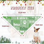 Personalized Dog Bandanas Custom Neckwear Name Button Anti-loosening Dog Scarf - Image 7