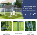 120"x 120" Outdoor Dog Enclosure Heavy Duty Dog Kennel House Mesh Dog Big Cage - Image 3