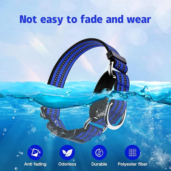 Martingale Dog Collar, Adjustable Nylon Reflective Collar - Image 6