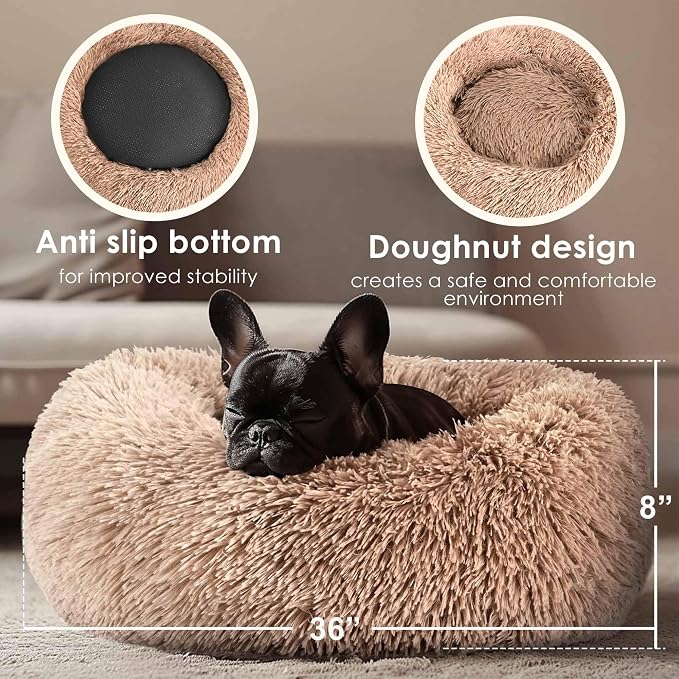 Extra Large Dog Beds, 36 Inch Human Dog Anxiety Relief Comfort Bed, - Image 3