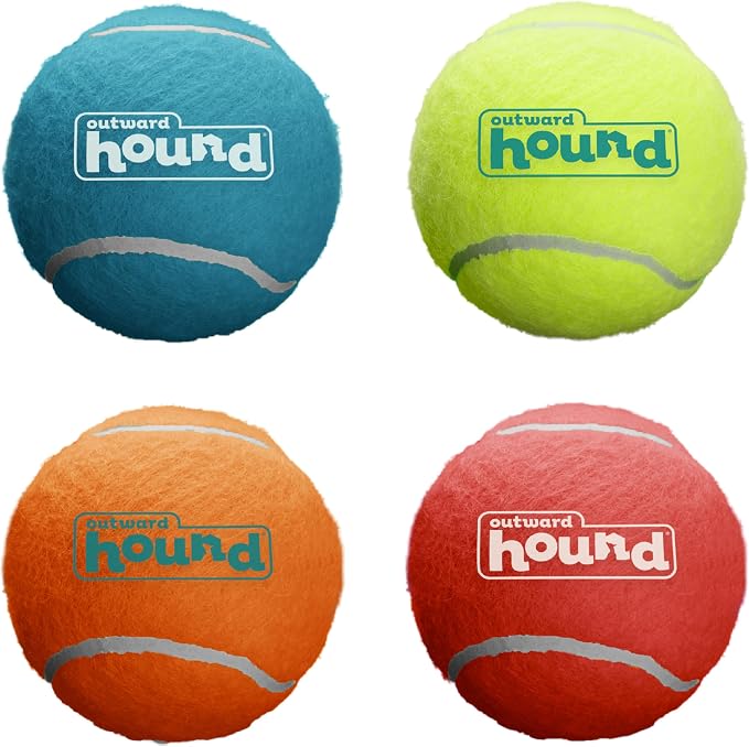 Outward Hound Squeaker Ballz – Squeaky Tennis Balls by OutwardHound