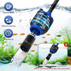 AQQA DC 36W Electric Aquarium Vacuum Gravel Cleaner 6-in-1 Multifunctional Fish - Image 3