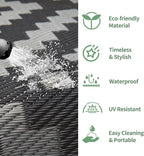 GENIMO Outdoor Rug for Patio Clearance, Reversible Plastic Camping Rugs - Image 5
