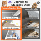 Stainless Steel Cat Litter Box, Odor Free Metal Litter Box - Image 4