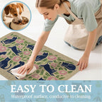 SHIYUE Dog Food Mats for Floors, Absorbent Cat Bowl for Food and Water - Image 3