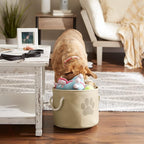 Bone Dry Pet Storage Collection Collapsible Bin, Small Round - Image 4