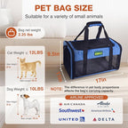 TSA Approved Pet Carrier in Cabin, Top-Open Portable Dog Carrier - Image 5