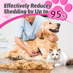 MIU COLOR Long Hair Pet Grooming Brush, Deshedding Tool - Image 3