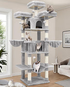 Globlazer Big Cat Tower for Indoor Cats, 80inch Cat Tower for Multiple Adult by Globlazer