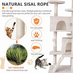 Cat Tree for Indoor Cats, Space Saving Cat Activity Center, Durable Pet Play - Image 4