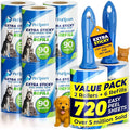 PetLovers Extra Sticky Lint Roller Mega Value Set 720 Sheets by PetLovers
