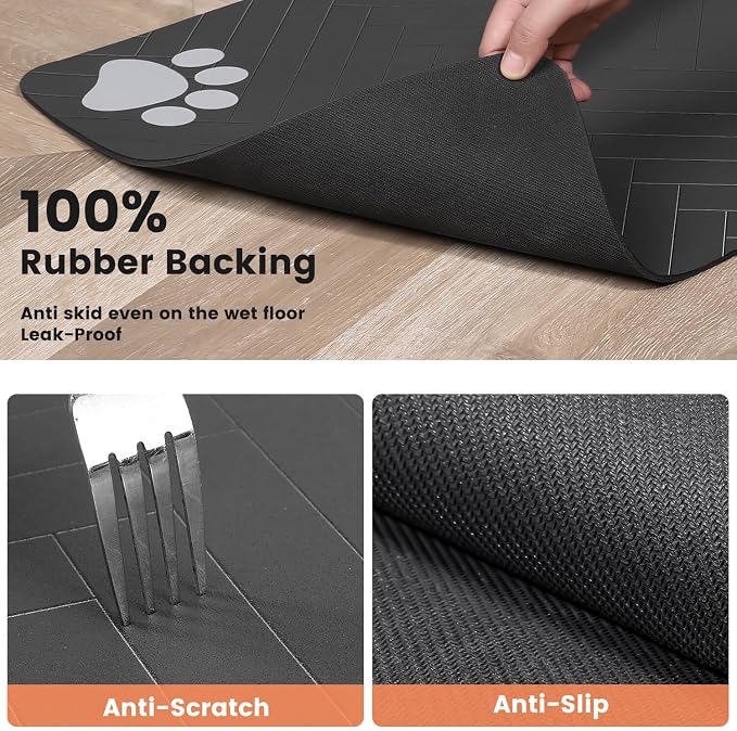 Pet Feeding Mat-Absorbent Pet Placemat - Image 5